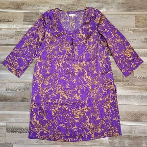 Eliot Purple Floral Dress Size Medium